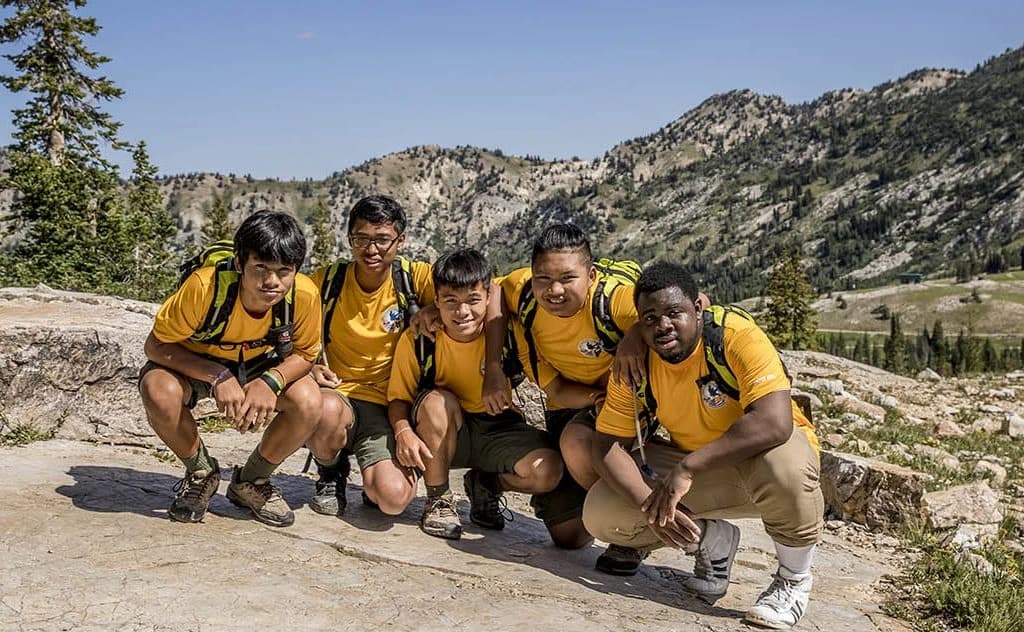Scouts on the trail